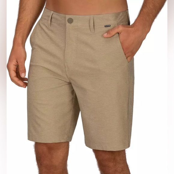 Hurley Men's Phantom 20” Shorts 30 Waist in Tan New With Tags - Picture 1 of 10